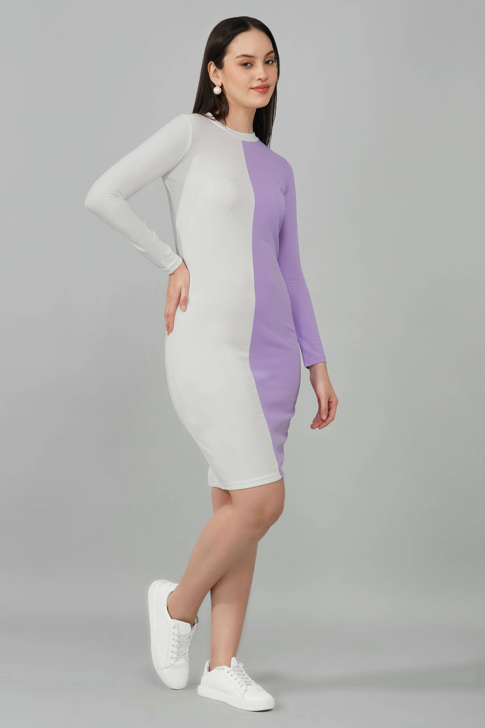 Lavender Bliss Colorblock Dress