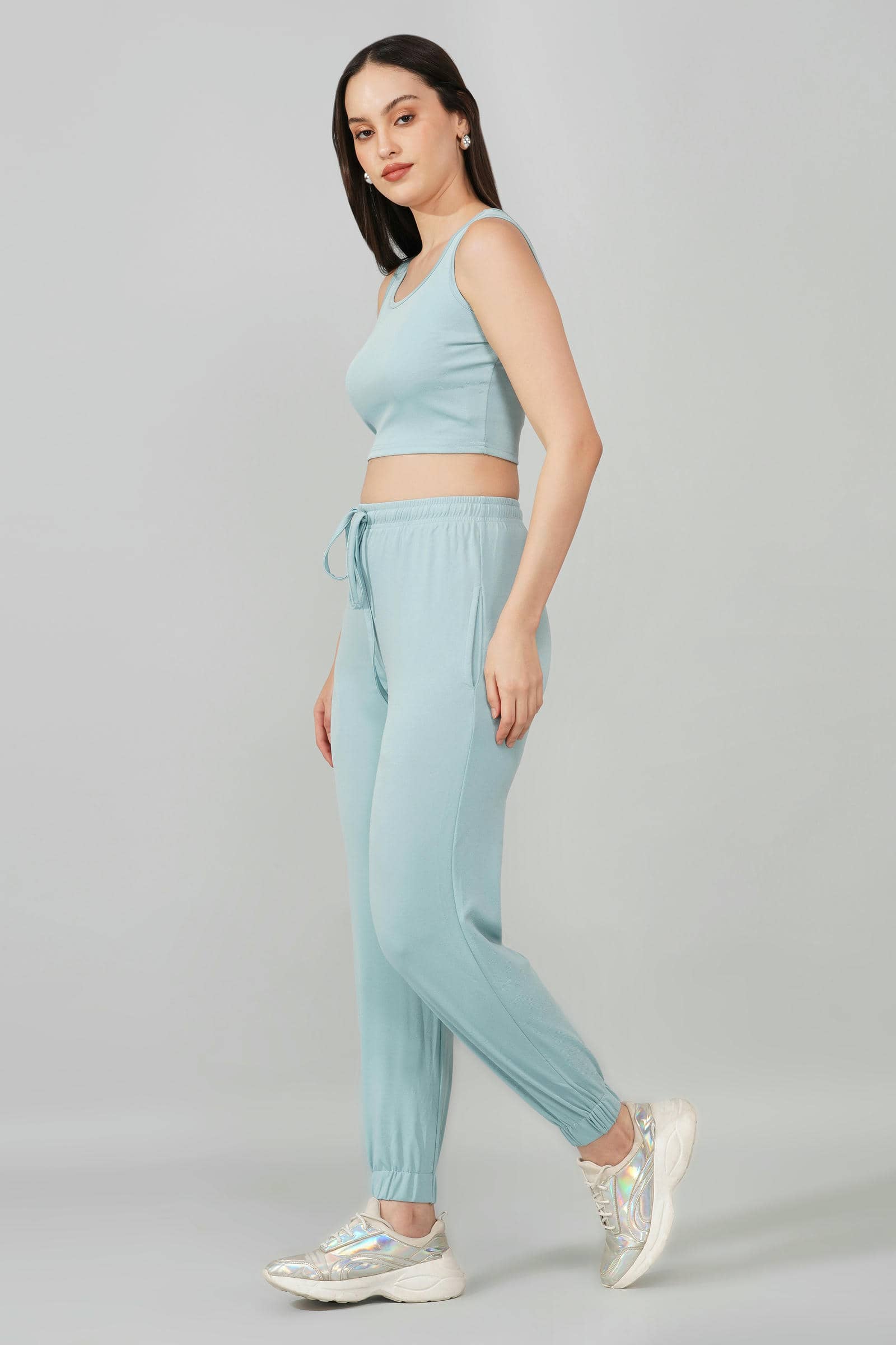 Sky Blue Tank & Jogger Set