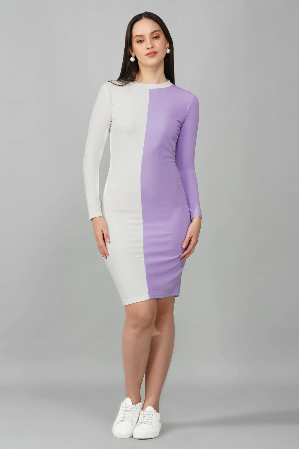 Lavender Bliss Colorblock Dress