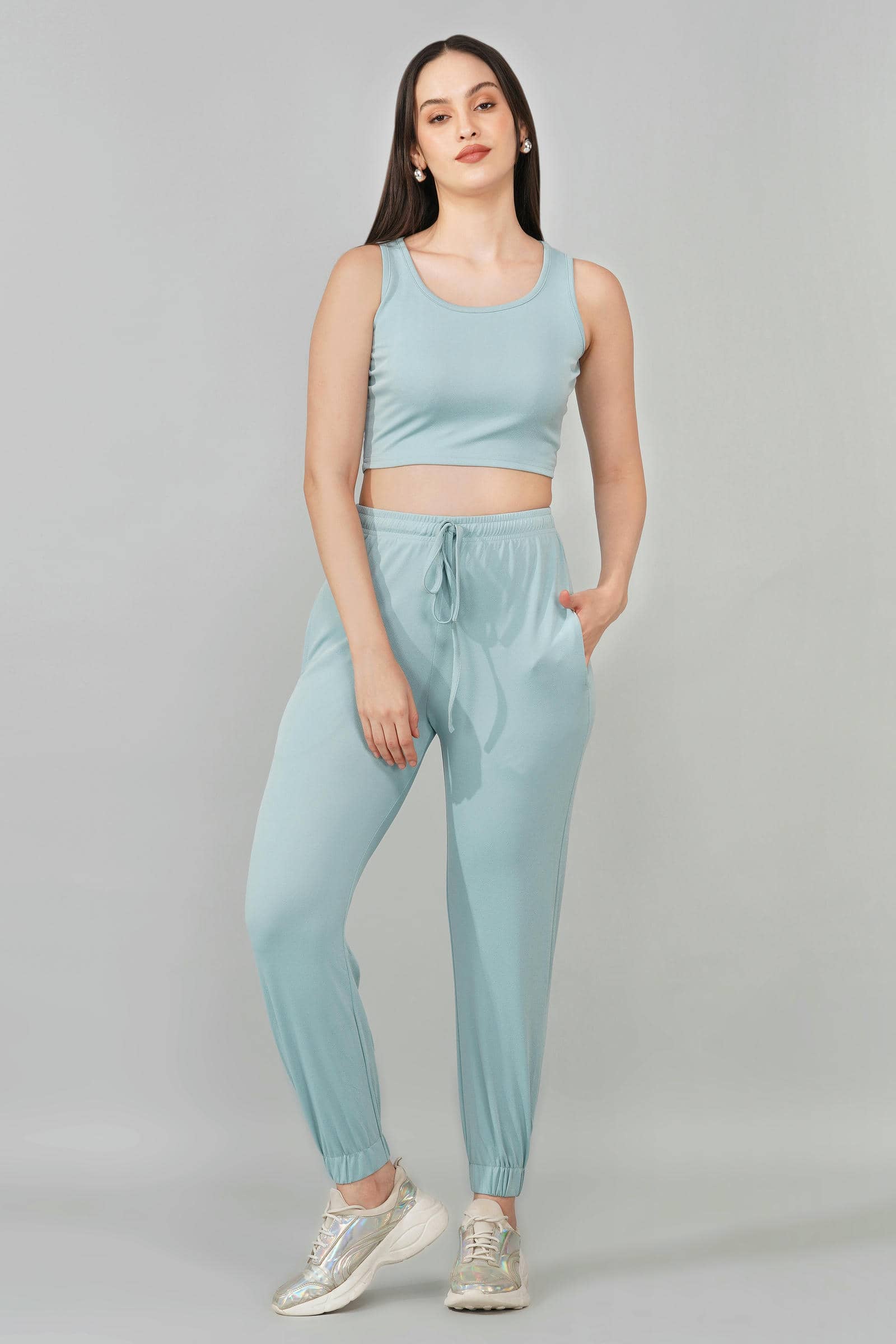 Sky Blue Tank & Jogger Set