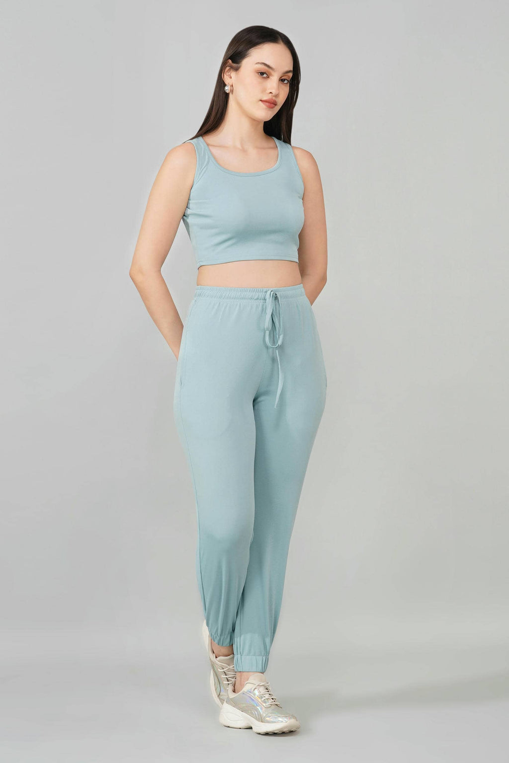 Sky Blue Tank & Jogger Set