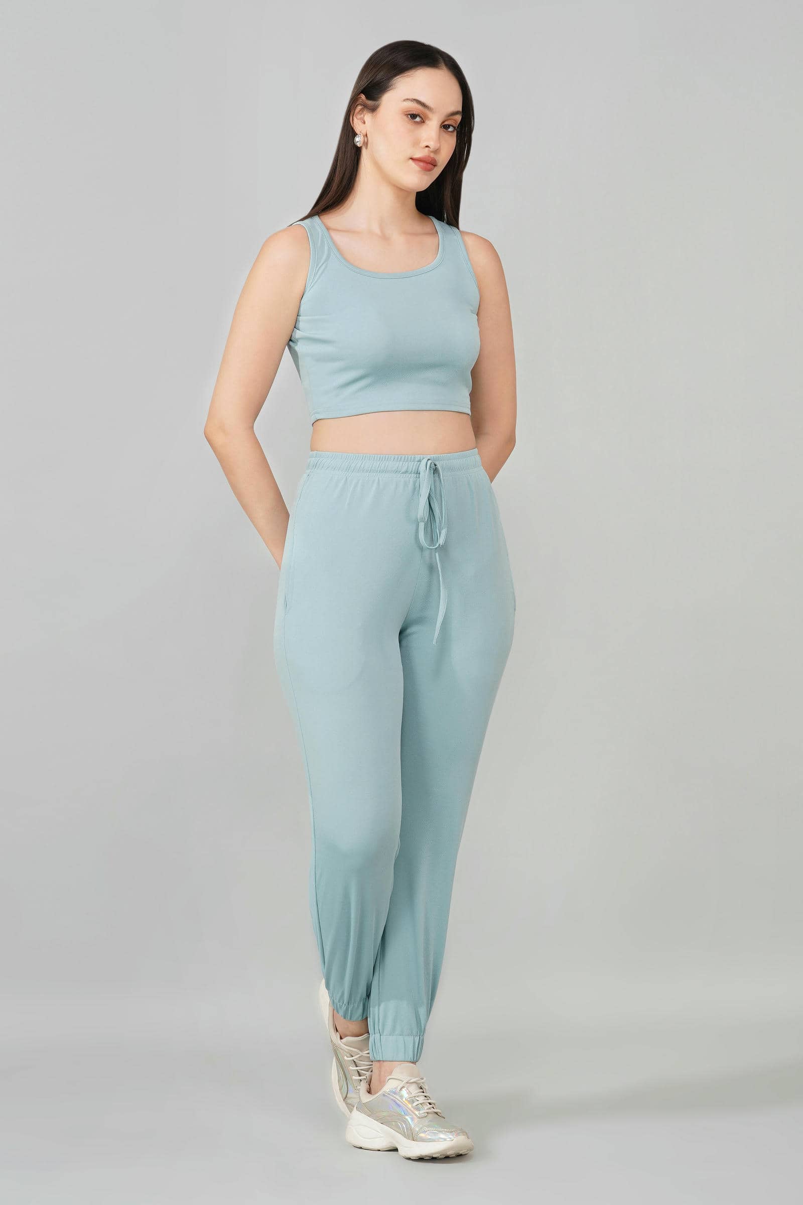 Sky Blue Tank & Jogger Set