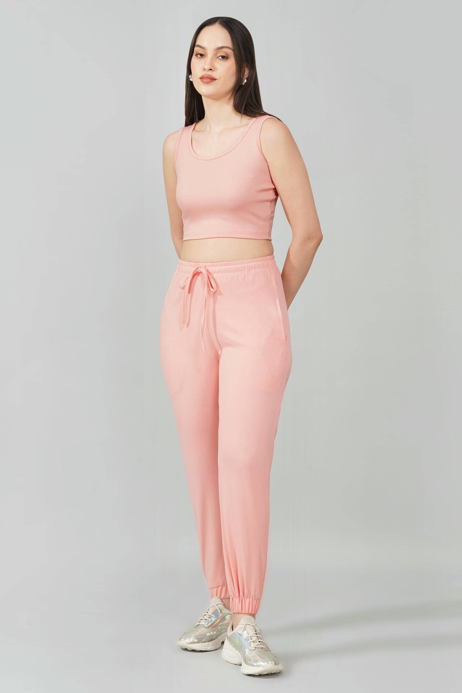 Blush Pink Tank & Jogger Set