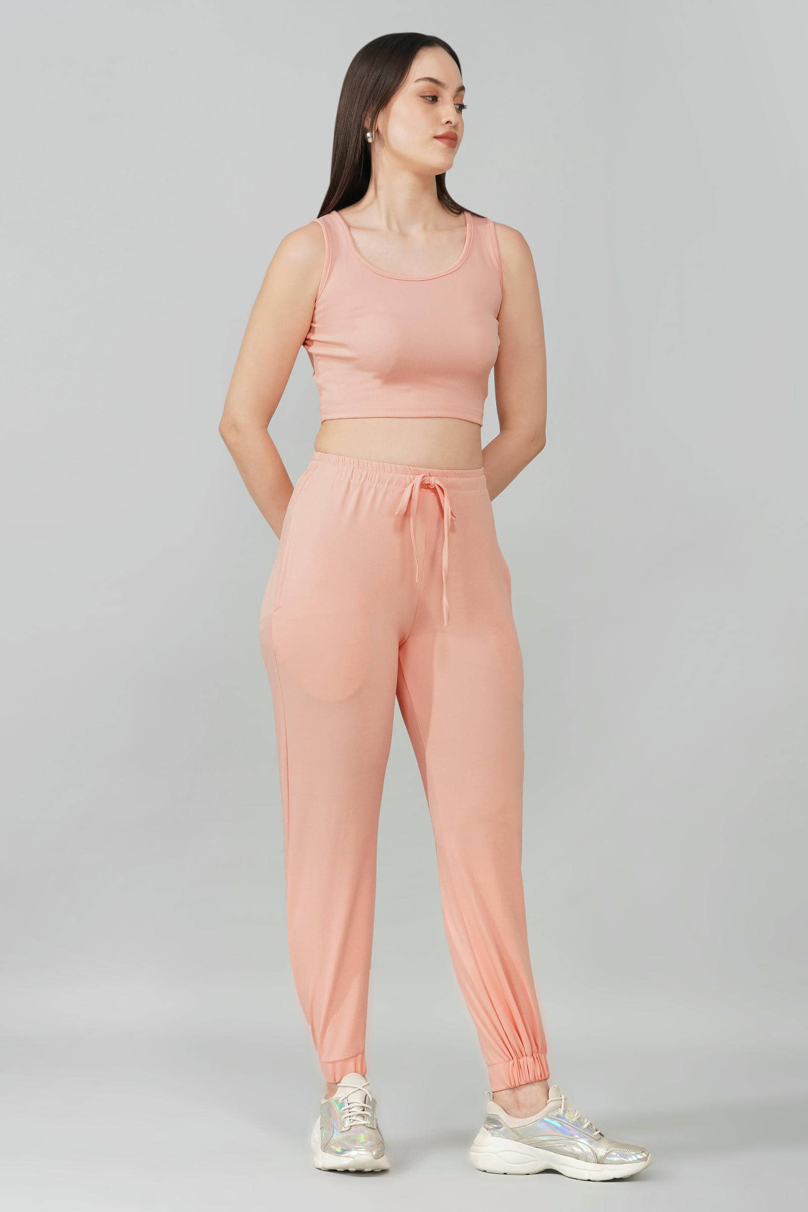 Blush Pink Tank & Jogger Set