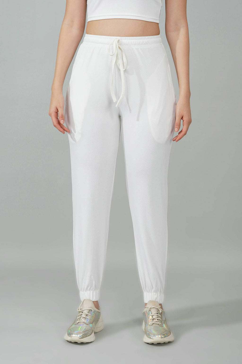 White Tank & Jogger Set