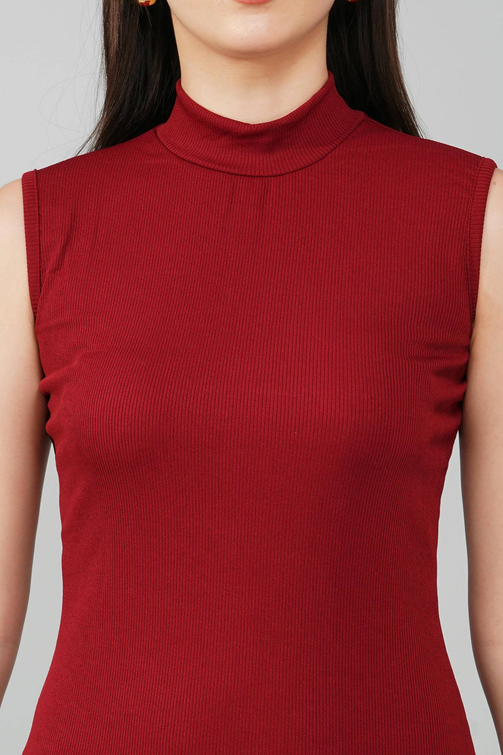 Burgundy Bodycon Dress