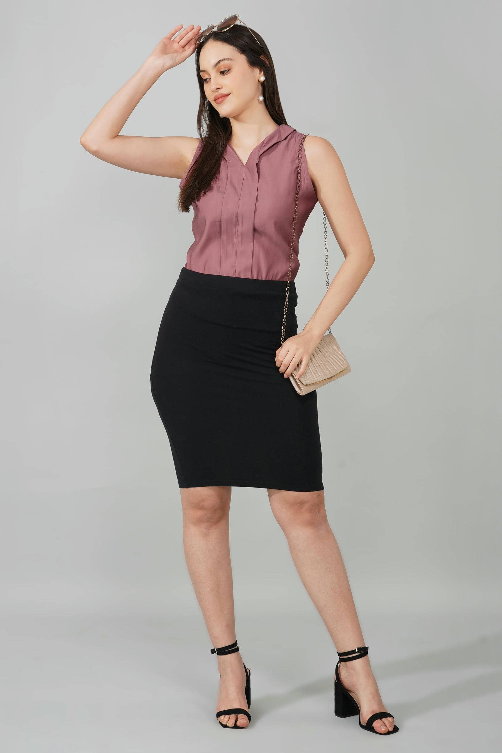 Sleeveless Pink Top