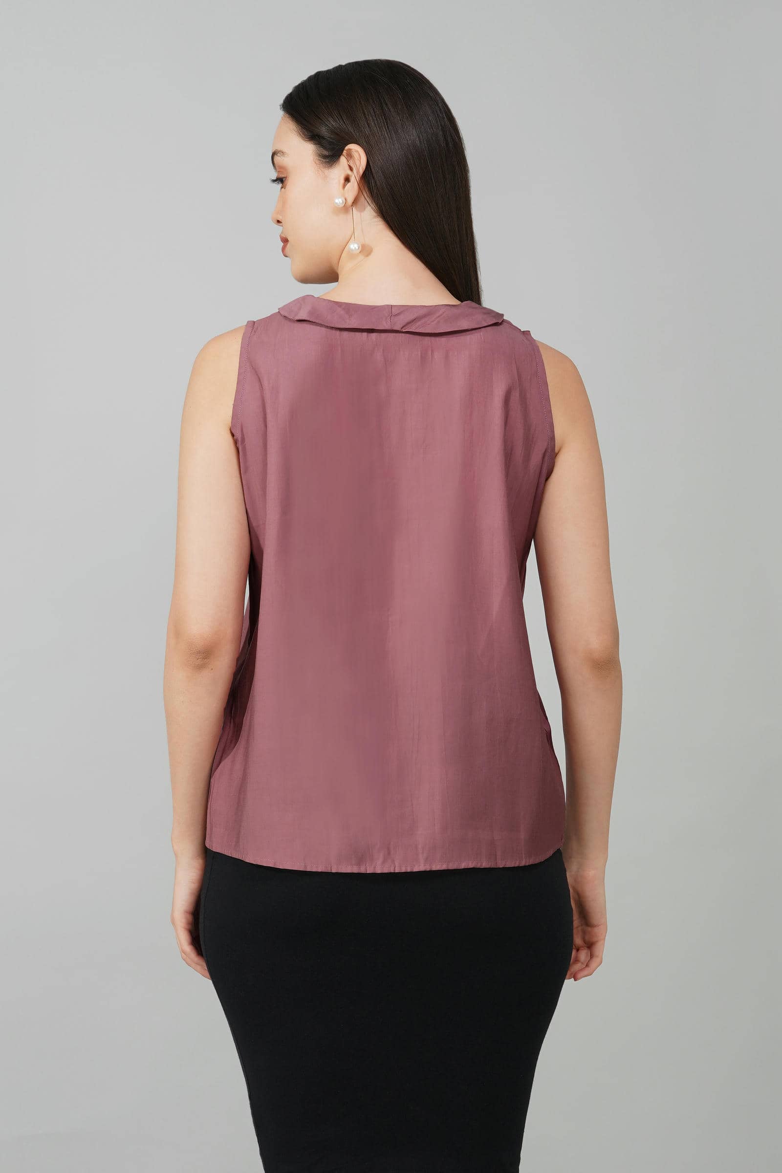Sleeveless Pink Top