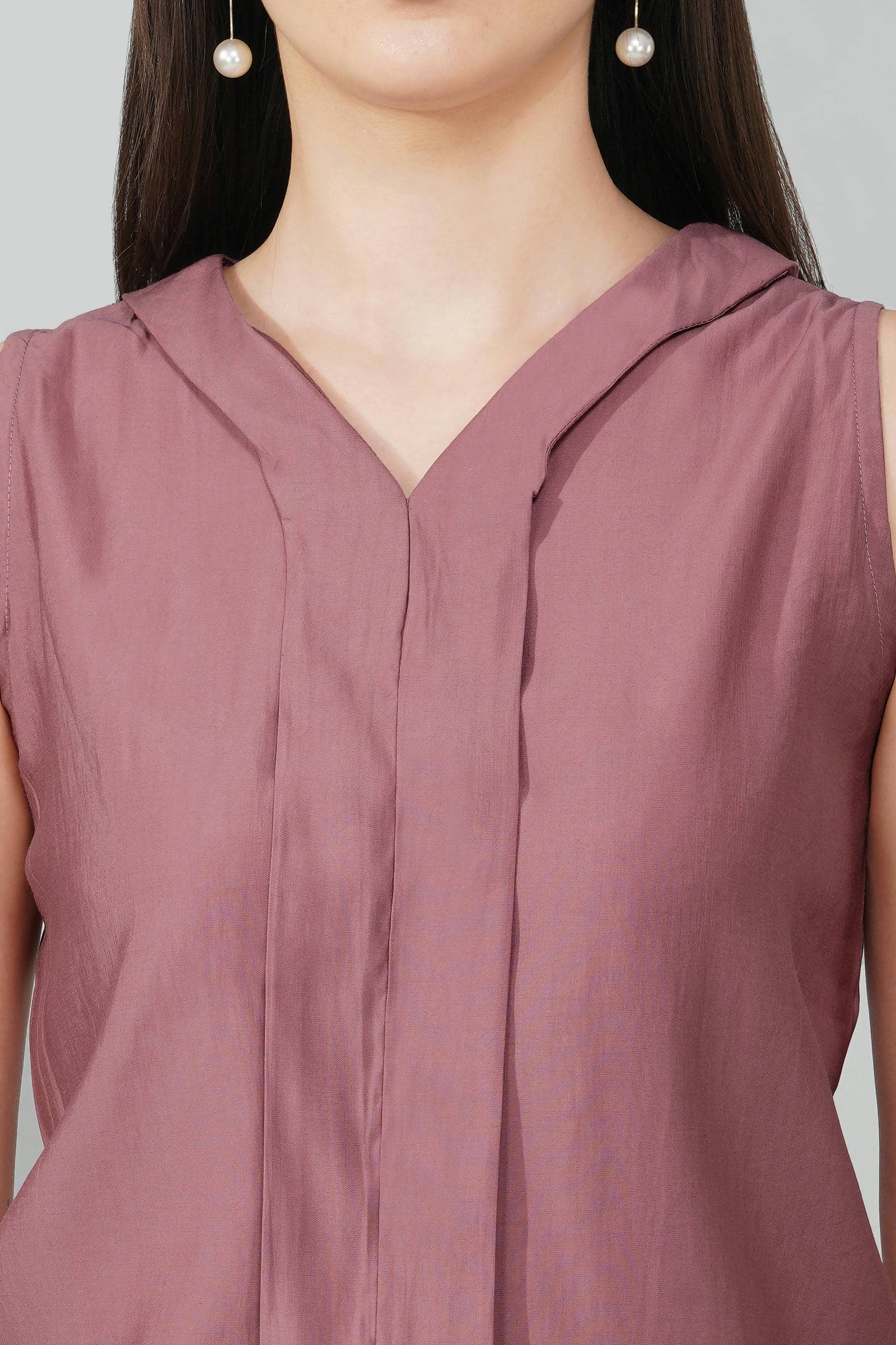 Sleeveless Pink Top