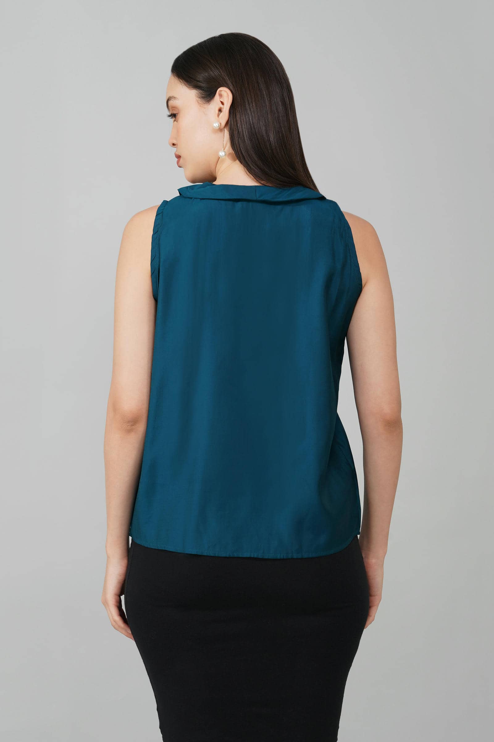 Teal Green Sleeveless Top