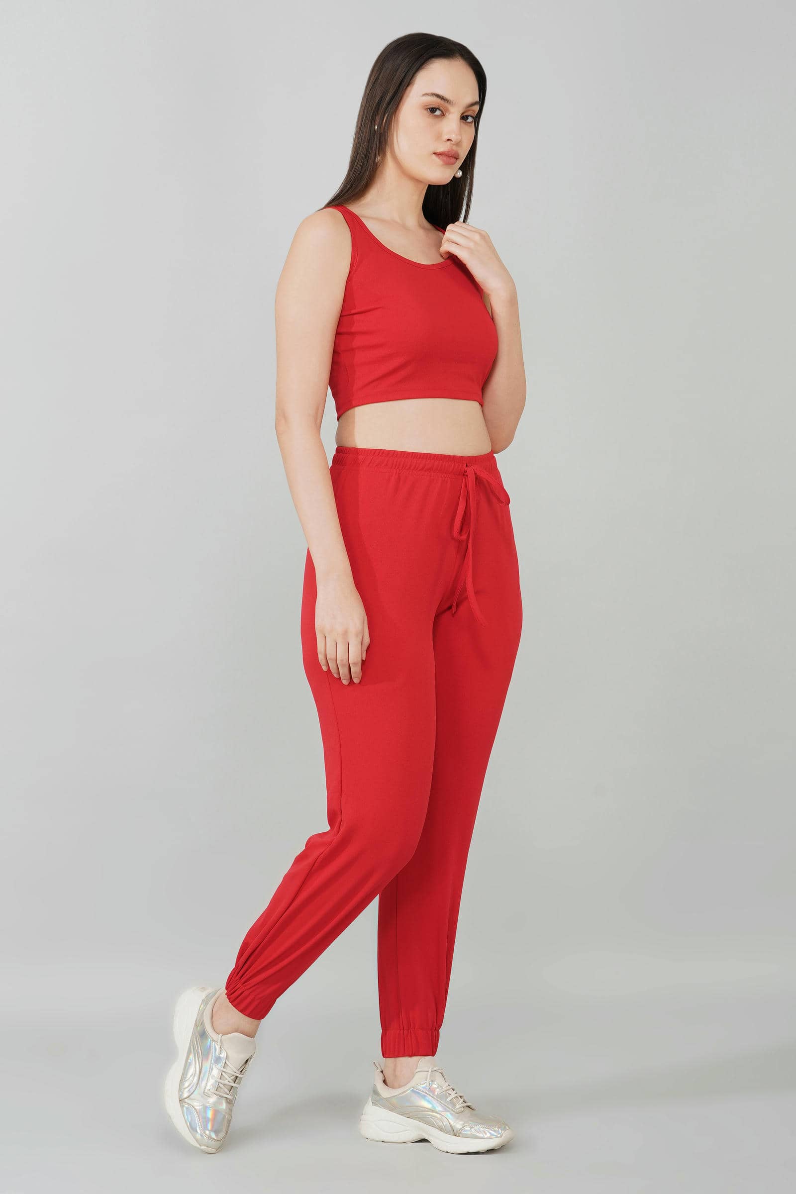 Red Tank & Jogger Set