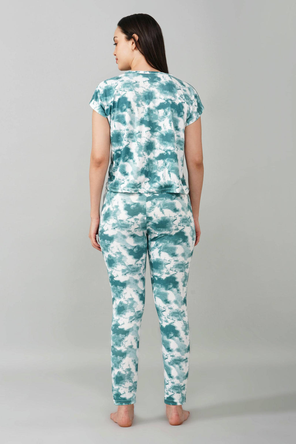 Green Tie-Dye Coord Set